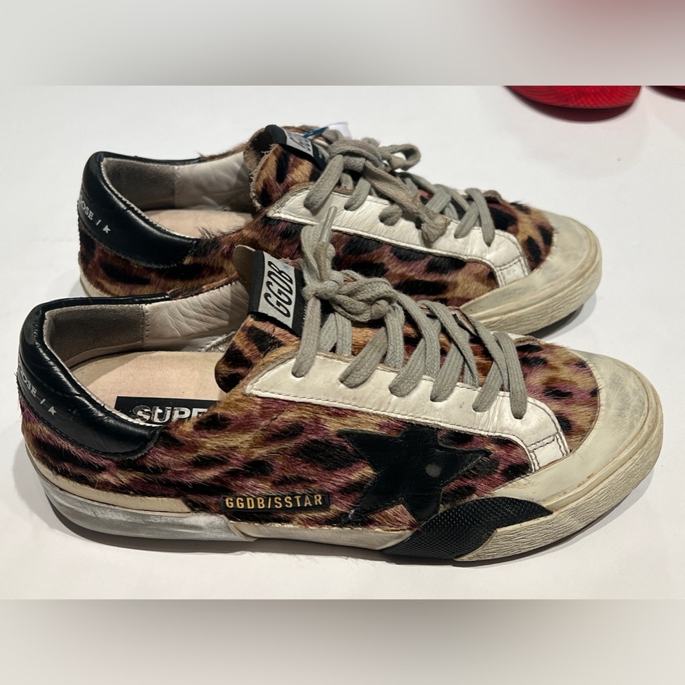 Golden goose pony hair superstar rare sneakers